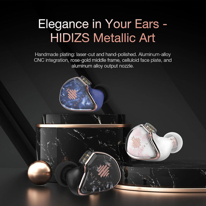 Hidizs MD4 In-Ear-Kopfhörer mit symmetrischen Anker-Treibern, HiFi-In-Ear-Monitoren (Indigo), 4 Stüc
