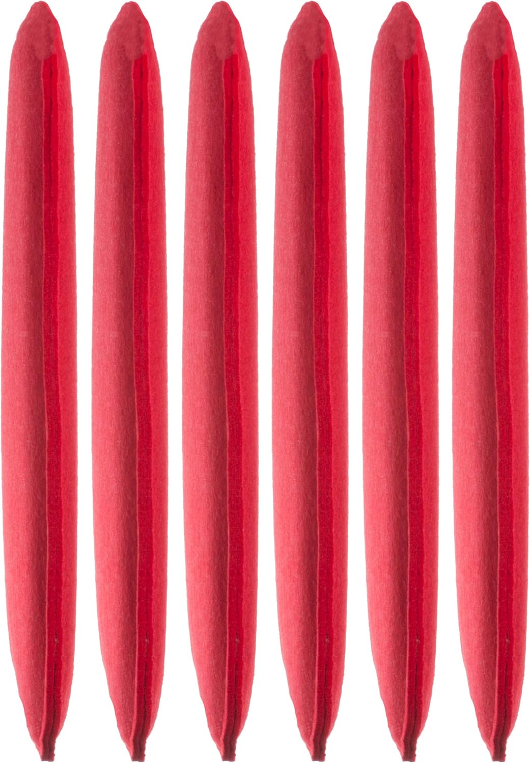 Brandsseller Sitzkissen Filz Eckig 6er Set 35x35x2 cm Stuhlkissen Sitzauflage Gepolstert Rot, Rot