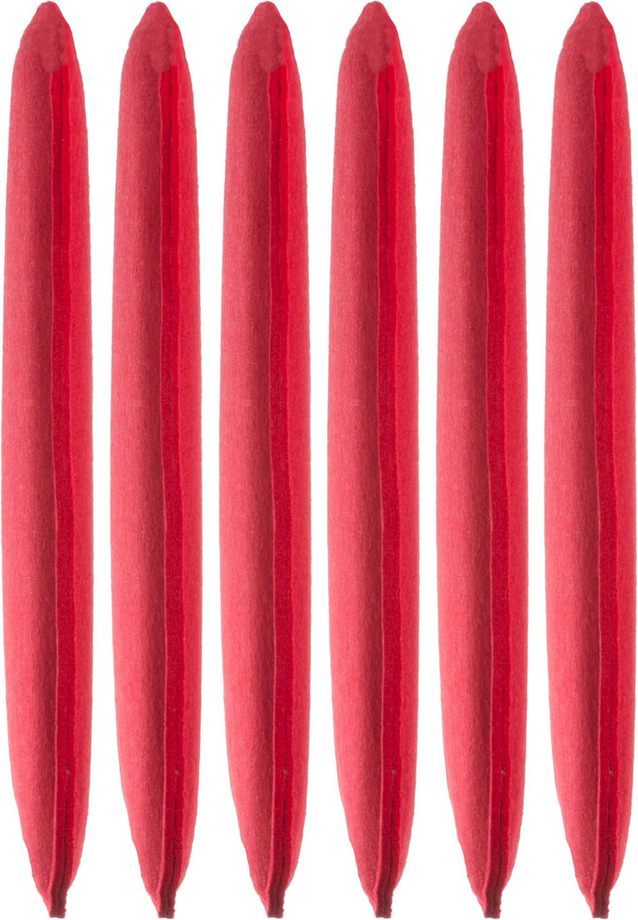 Brandsseller Sitzkissen Filz Eckig 6er Set 35x35x2 cm Stuhlkissen Sitzauflage Gepolstert Rot, Rot