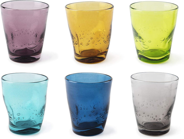 Excelsa Color Wave Set mit 6 Wassergläsern, Glas