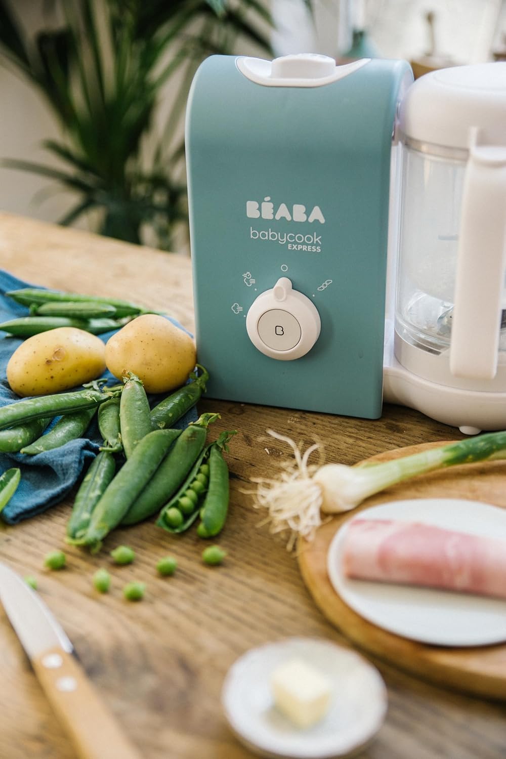 BEABA, Babycook Express, 4 in 1 Babynahrungszubereiter, schnelles Kochen: weniger als 15 Min., Mixen