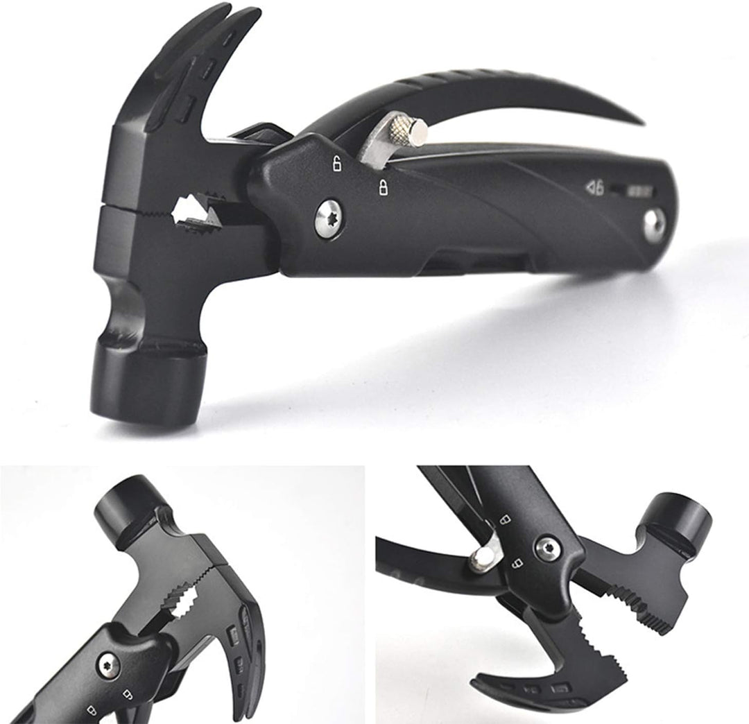 Geschenke für Männer, 12 in 1 Multifunktionstool, Multifunktionswerkzeug Hammer, Geschenke für Papa,