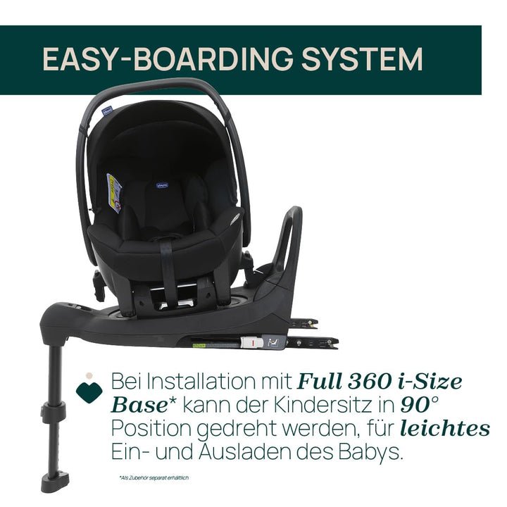 Chicco Kory Essential I-Size Autositz von 40 cm bis 85 cm, Gruppe 0+ für Babys, zugelassen nach ECE