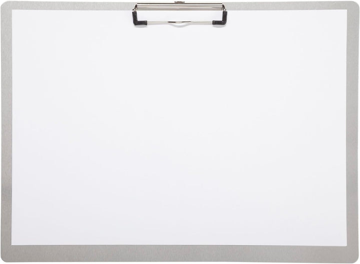 MAUL Klemmbrett Aluminium A3 Schreibunterlage zum Aufhängen mit Bügeklemme 8 mm Clipboard zum Schrei