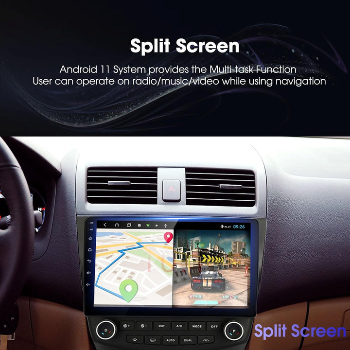 EZoneTronics Android 10 Internet Autoradio Stereo für Honda Accord 7. 2003-2007 10 Zoll Touchscreen