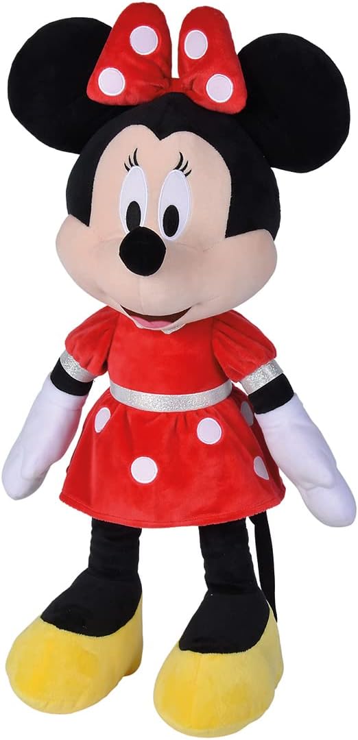 Simba 6315870232PRO - Disney Minnie Mouse, 60cm Plüschtier im roten Kleid, Kuscheltier, Micky Maus,
