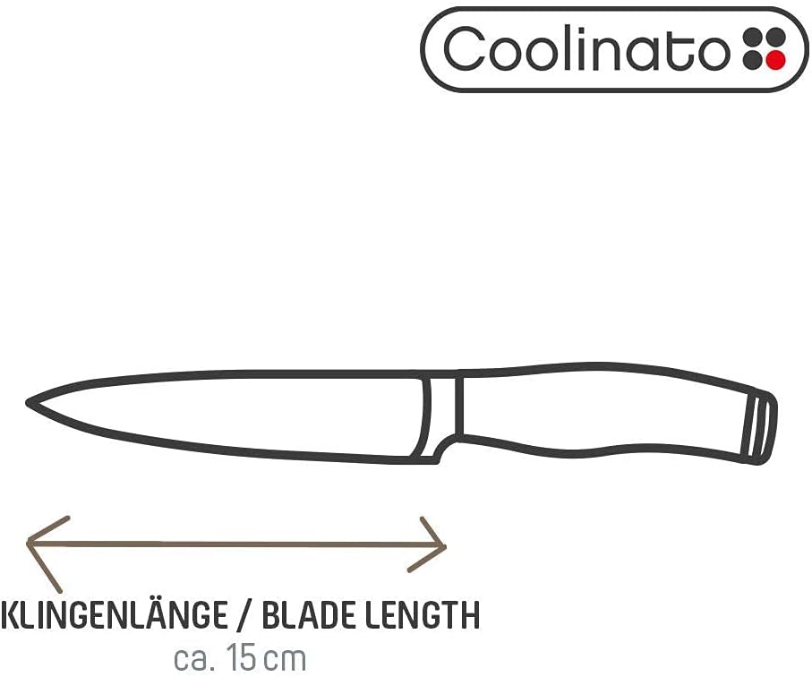 Profi Küchenmesser - Universalmesser 15cm, extrem scharf, Japanischer Klingenstahl, Soft Grip Griff,
