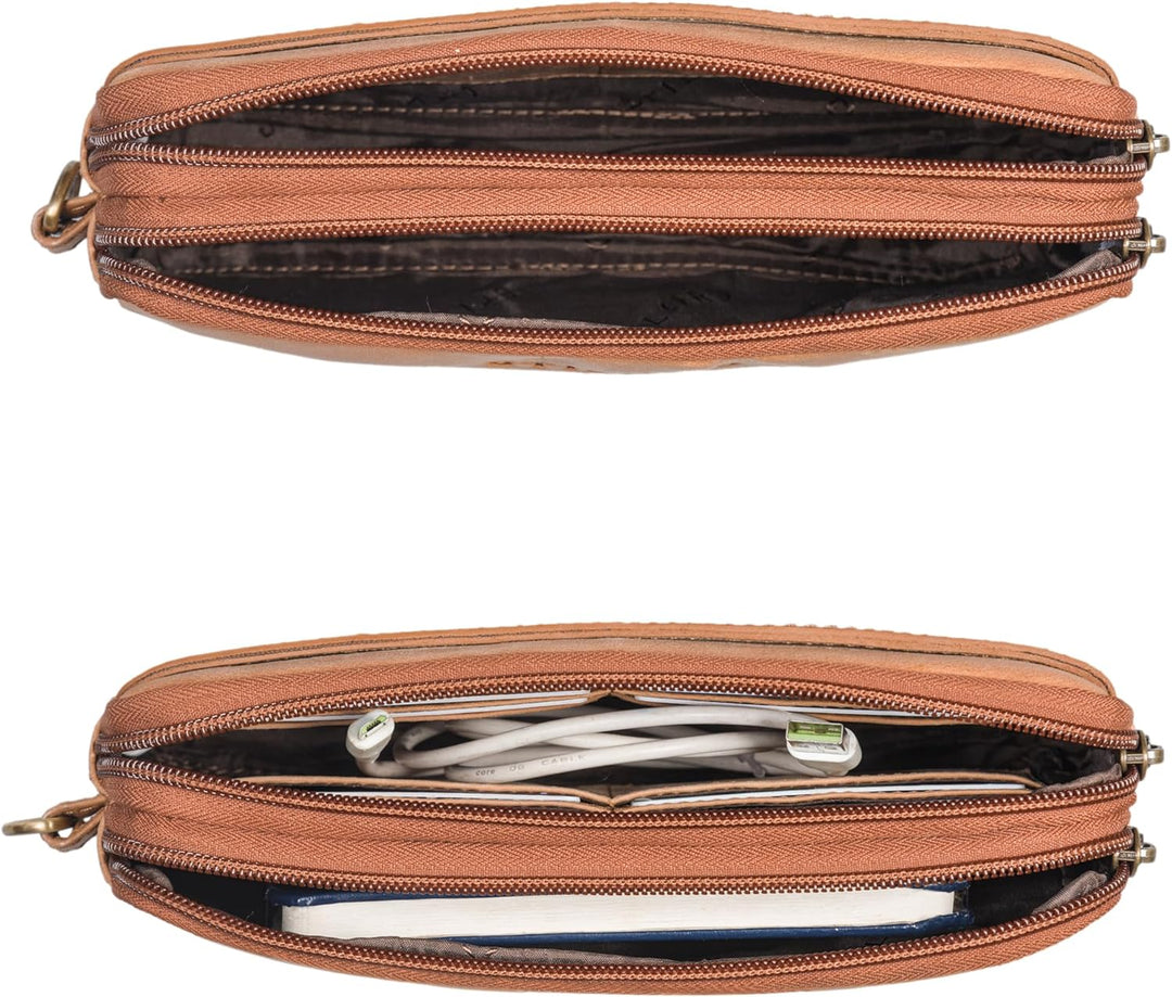 STILORD 'Richie' Handgelenktasche Leder Männer Kleine Herrenhandtasche mit Abnehmbarer Schlaufe Mode