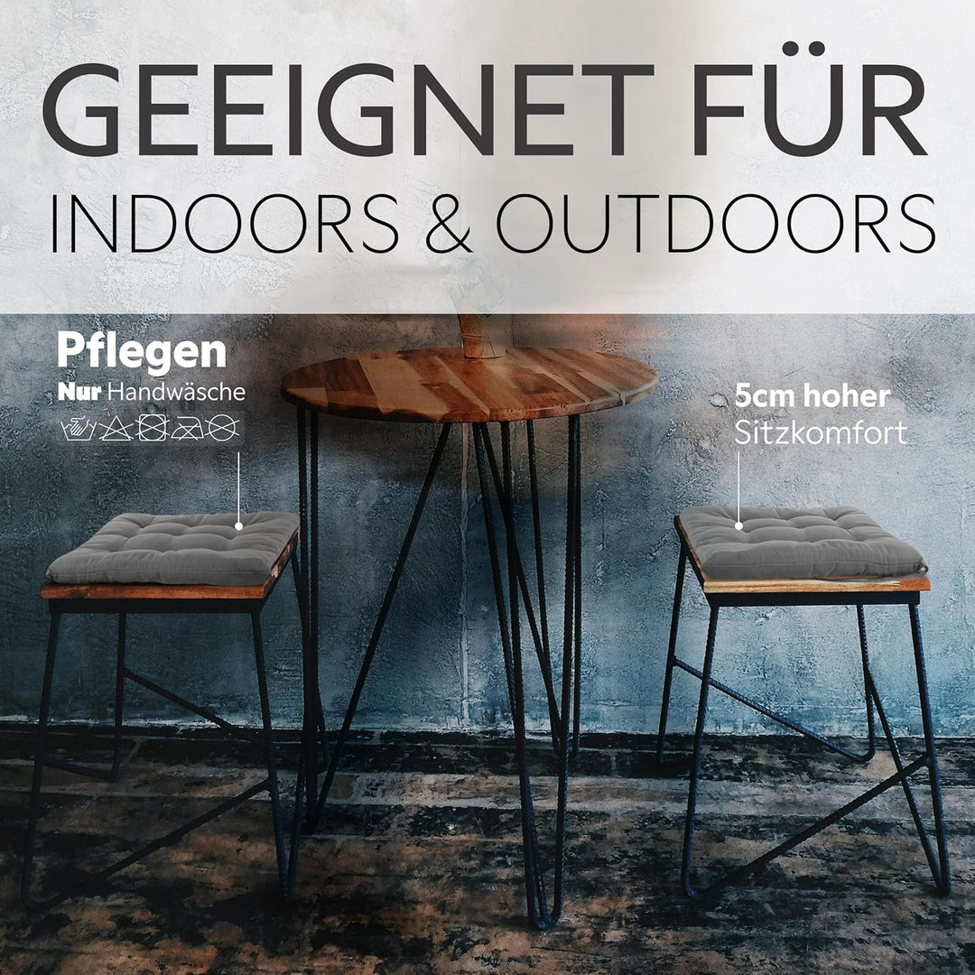 Brandsseller Sitzkissen Dekokissen Stuhlkissen Zierkissen Gartenkissen - 9er Steppung- in Verschiede