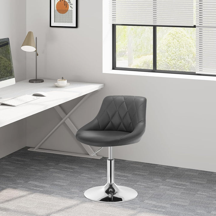 WOLTU 2er Set Verstellbarer Sitzhocker Stuhl Arbeitshocker Bürohocker Schminkhocker mit Rückenlehne