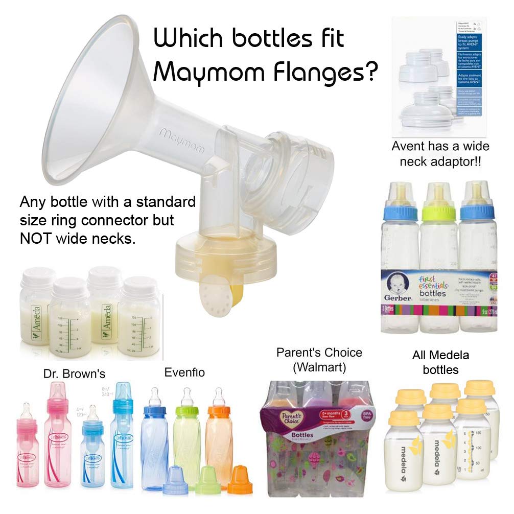 Maymom Brusthauben Set für Medela Freestyle Milchpumpen (19mm Durchmesser)