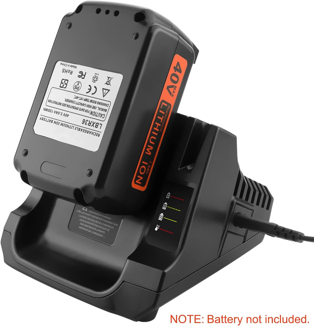 GOOALITY Ladegerät LCS36 LCS40 Ersatz für Black und Decker 36V 40V Max Lithiumbatterie LBXR36 LBX36