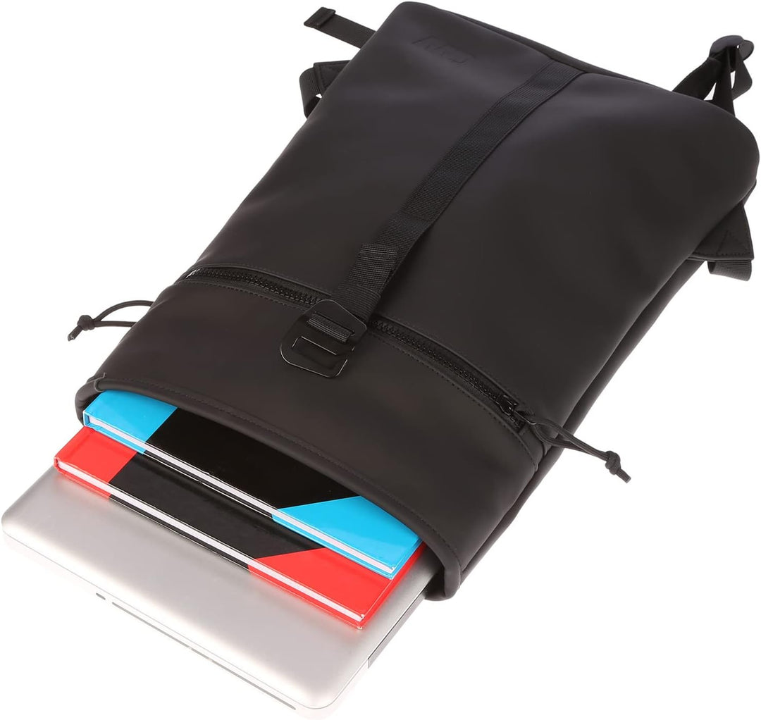 Christian Wippermann Kleiner Damen RollTop Laptop Rucksack Plane Tagesrucksack Rollrucksack Daypack