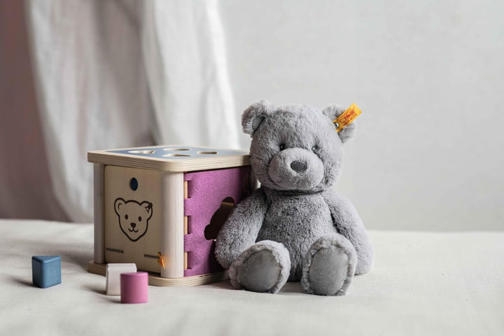 Steiff Kuscheltier Bearzy Teddybär, Süsses Stofftier, Jungen, Mädchen & Babys ab 0 Monaten, Soft Cud