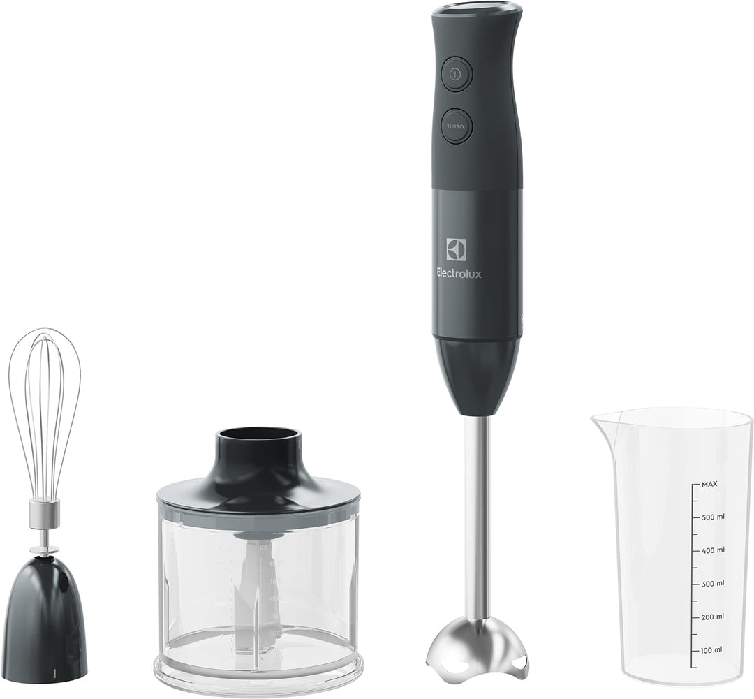 Electrolux E4HB1-6GG Stabmixer mit TruFlow Technologie, Kunststoff, 600 milliliters, Schwarz
