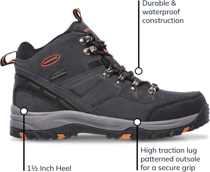 Skechers Herren Relment Pelmo64869 Stiefel 39 EU Gray Suede, 39 EU Gray Suede