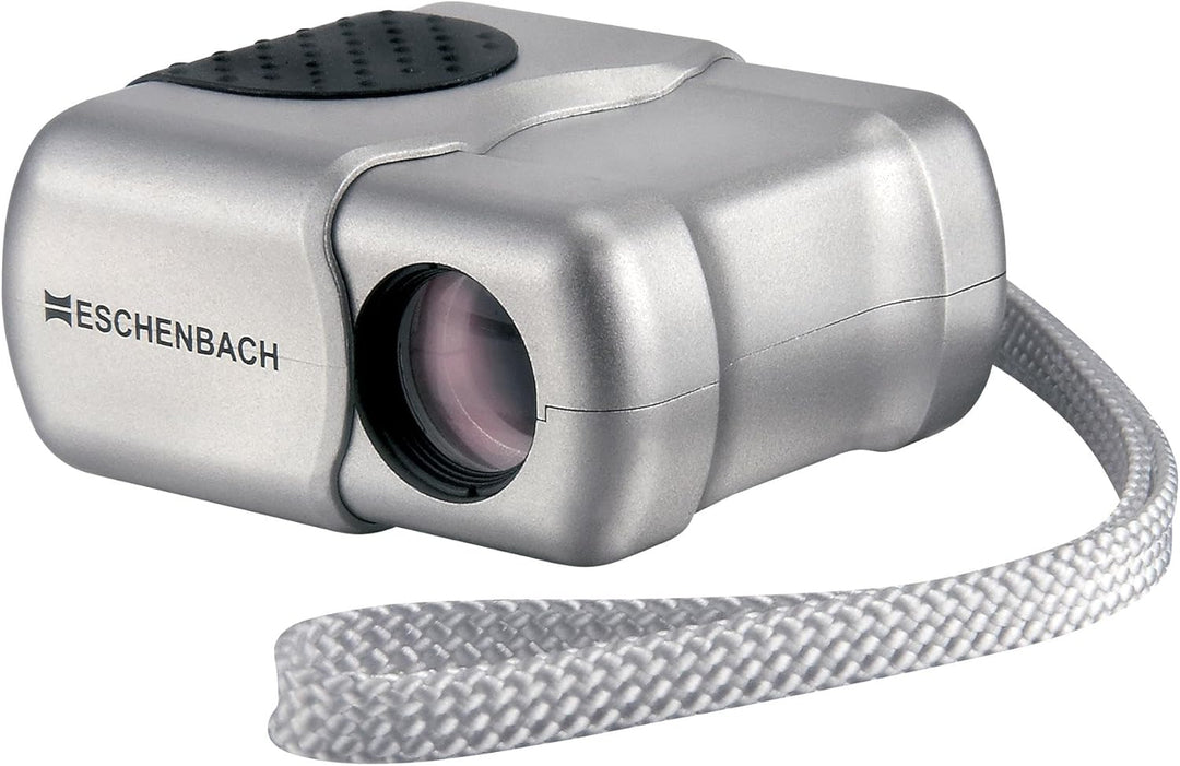 Eschenbach Optik Monokular microlux 4x13, zusammenklappbar, klein, leicht, Silber, 4x13