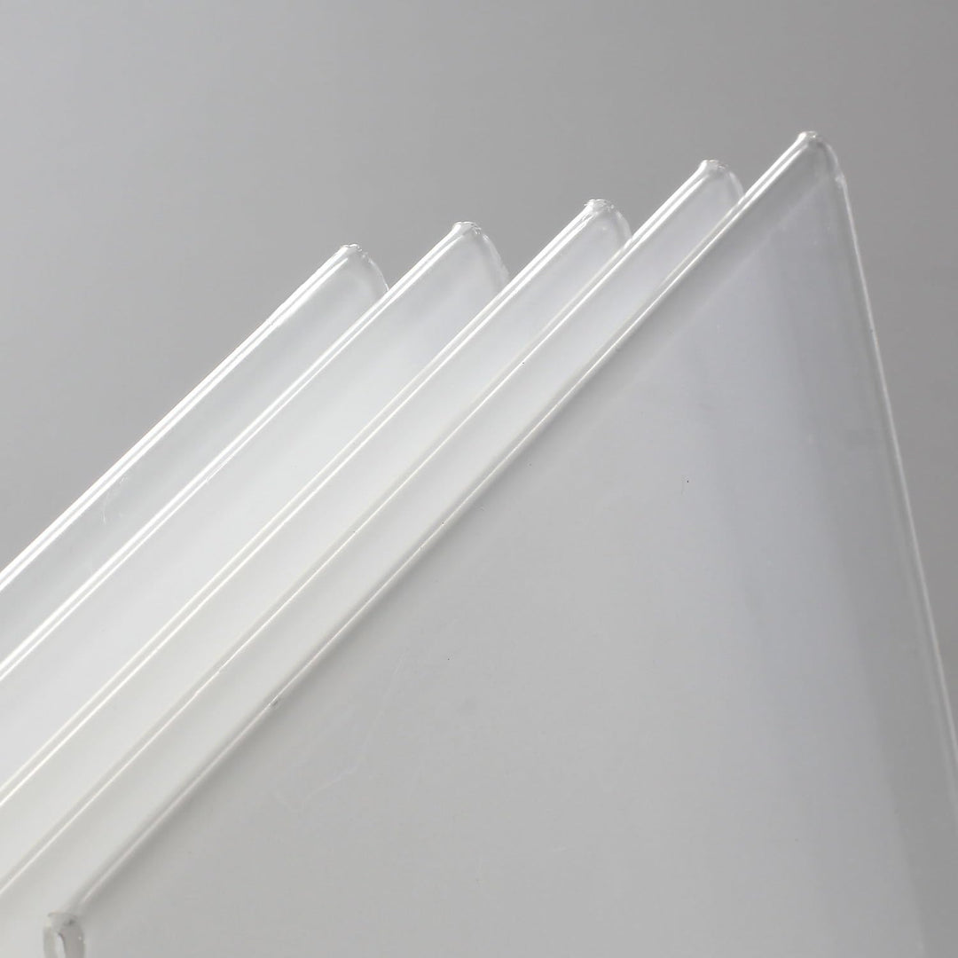 TUKA 10X A3 Quer Acryl Anzeige-Ständer Plakataufsteller, Tischaufsteller Schräg L-Ständer, Prospekts