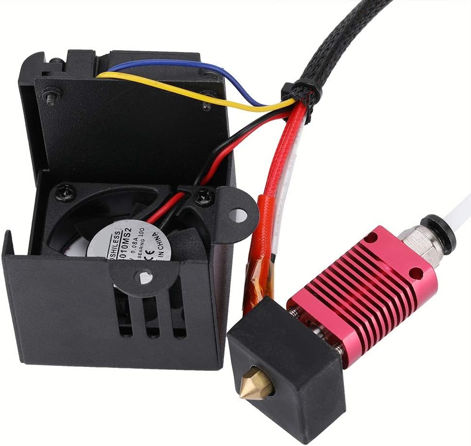 ASHATA 3D Drucker MK8 Extruder Kit, Edelstahl J-Kopf MK8 Extruder Hot End+Sprühdüsen Kit,Geeignet fü