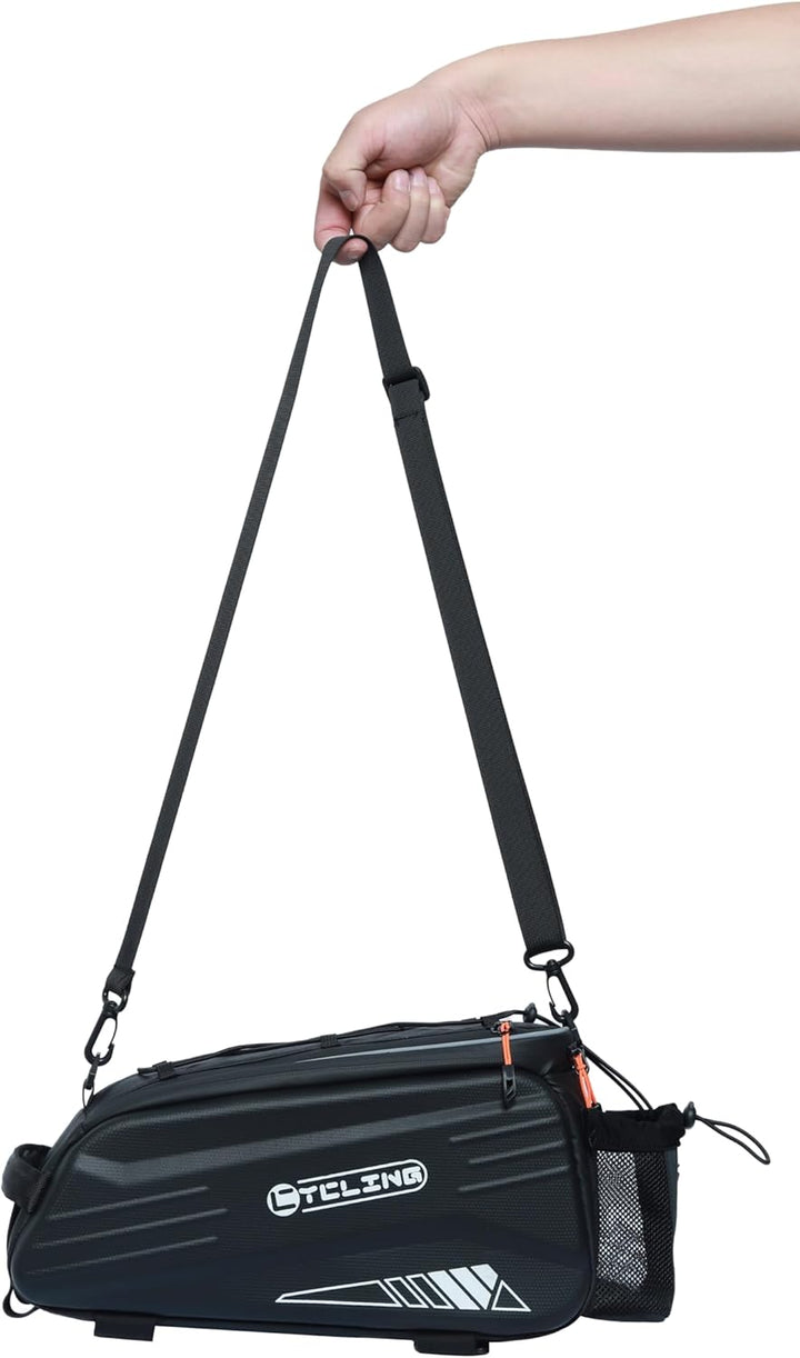 HOMPER Fahrradtaschen,wasserdichte Gepäckträgertasche Fahrrad Kofferraumtasche,9L Eva Berg Fahrrad R