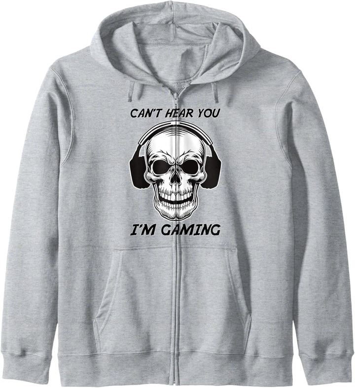Lustiges Gamer Skeleton Punk Rock Gaming Headset, das ich Kapuzenjacke