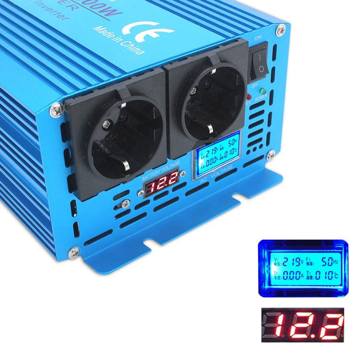 Cantonape 1500W/3000W Reiner Sinus Spannungswandler Wechselrichter 12V auf 230V Umwandler-Inverter K