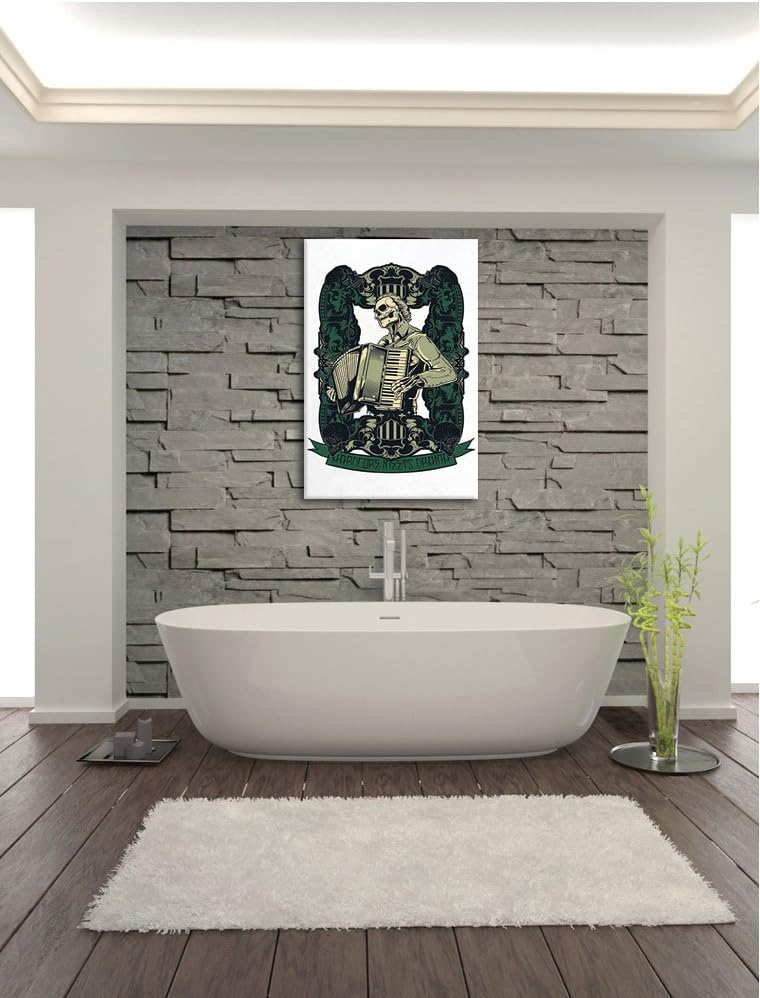 Hardcore meets Drama white Bild auf Leinwand, XXL riesige Bilder fertig gerahmt mit Keilrahmen, Kuns