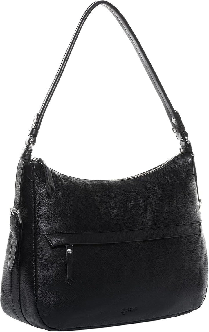 BACCINI Schultertasche echt Leder - Handtasche ROSA - Umhängetasche Damentasche - Ledertasche Damen