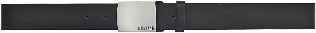 MUSTANG Herren Ledergürtel MG2102L15 40mm Gürtelbreite Braun Schwarz 80-115cm W90 Schwarz (791), W90