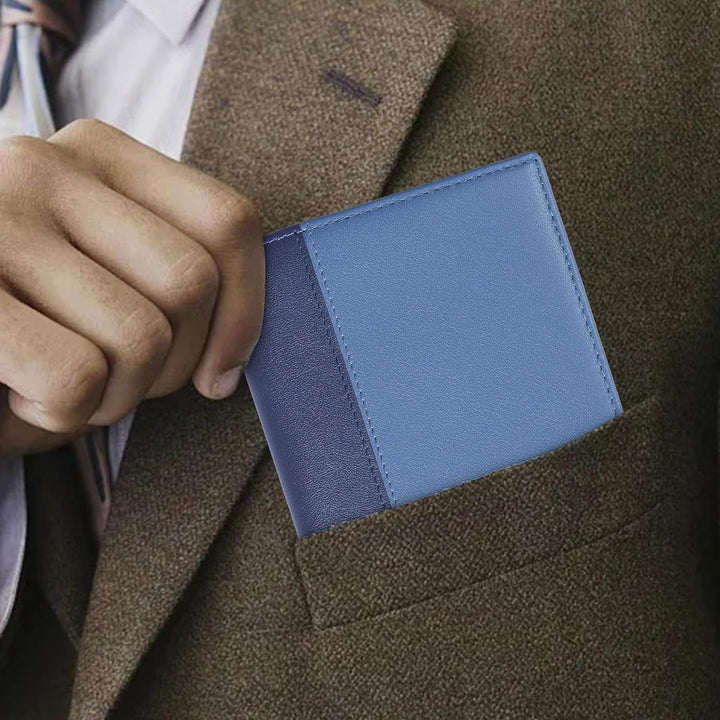 VISOUL Echt Leder Geldbörse Herren mit RFID Schutz Portemonnaie Gross mit Münzfach 10 Fächer Echtled