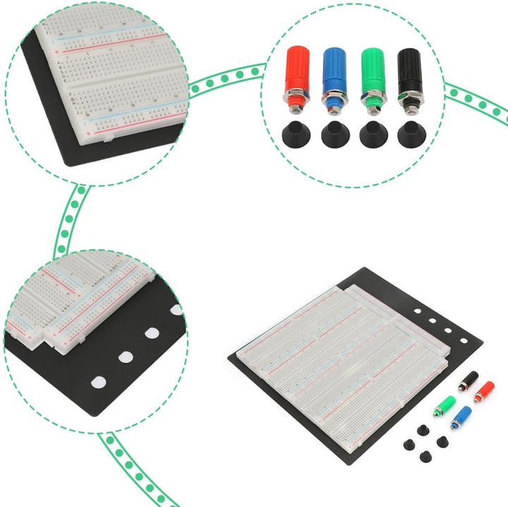 Breadboard, Mini Solderless Breadboard 3220 Punkt Solderless Breadboard ZY-208 Circuit Testing Board