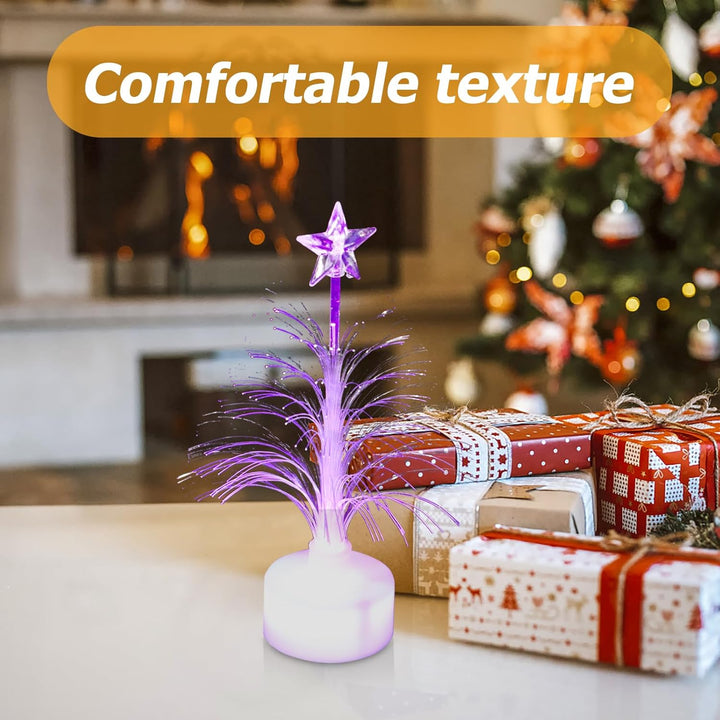 MAGICLULU Mini Led Faser Weihnachtsbaum Mit Farbwechsel USB Stromversorgung Weihnachtsbaum Für Weihn