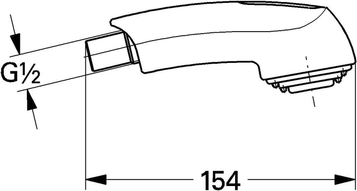 GROHE Spülbrause (Original Ersatzteil, Langlebig, Robust, Herstellergarantie: 5 Jahre), Weiss / Fehg