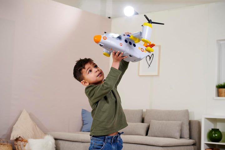 Simba Feuerwehrmann Rettungsflugzeug Sam 109252615038 +3 Jahre 42 cm mit Werferfunktion mit Licht un