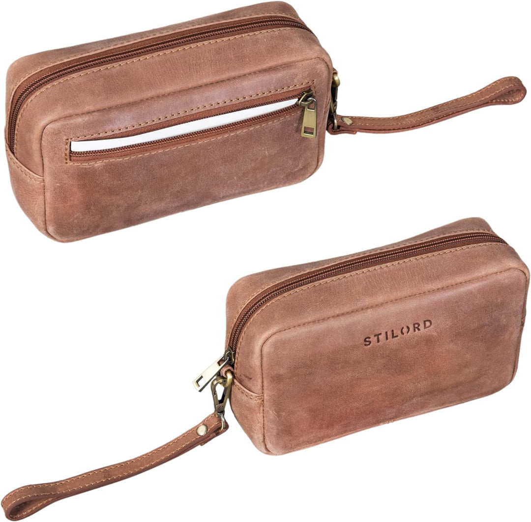 STILORD 'Larkin' Herren Handgelenktasche Leder Organizer kleine Ledertasche Herren Tasche XXL Reiseg