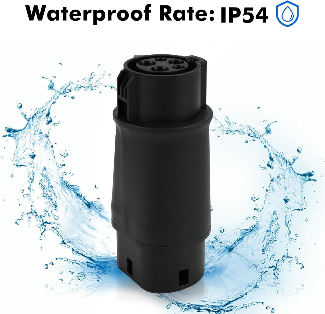 Opaltool EV Ladekabel Autoladegerät Adapter Typ 1 auf Typ 2, 32A SAE J1772 auf IEC 62196(Mennekes) A