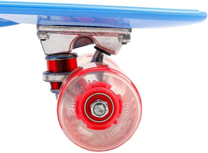 FunTomia Kinder Skateboard Cruiserboard Miniboard 57cm mit oder ohne LED Leuchtrollen Alu Truck Mach