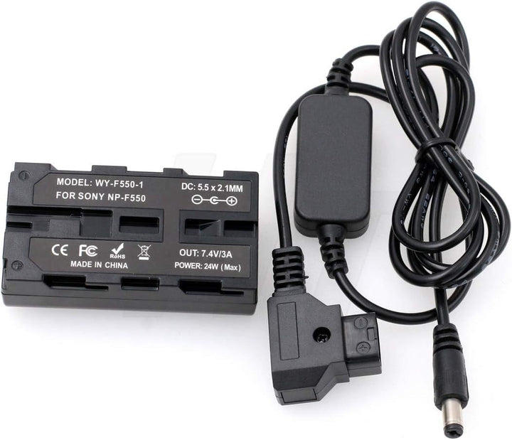 HangTon Kamera-Monitor D-Tap NP-F970 F570 F550 Dummy Akku DC Koppler Netzteil für Atomos Shogun Infe