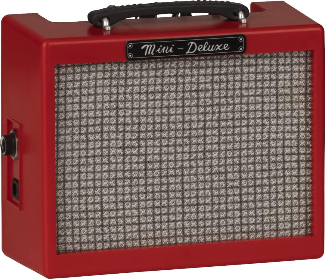 Fender Mini Deluxe Amp, Suitable for Electric Guitar & Bass - Red, Voll