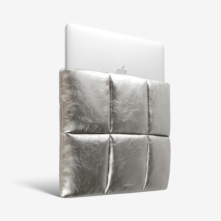 Comfyable Puffy Laptop Sleeve 13 Inch 14 Inch, Puffer Laptop Carrying Case, PU Pillow Case Compatibl