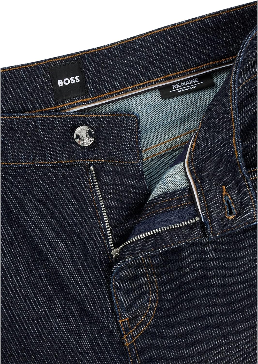 BOSS Herren H-Re.Maine Blaue Maine Regular-Fit Jeans aus bequemem Stretch-Denim 29W / 34L Blau, 29W