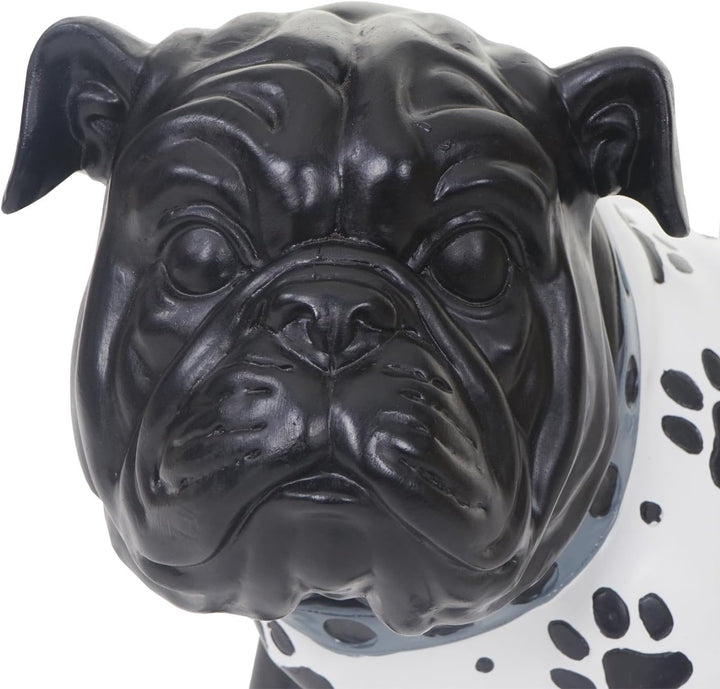 Mendler Deko Figur Bulldogge 24cm, Polyresin Skulptur Hund, In-/Outdoor, handbemalt mit Jäckchen