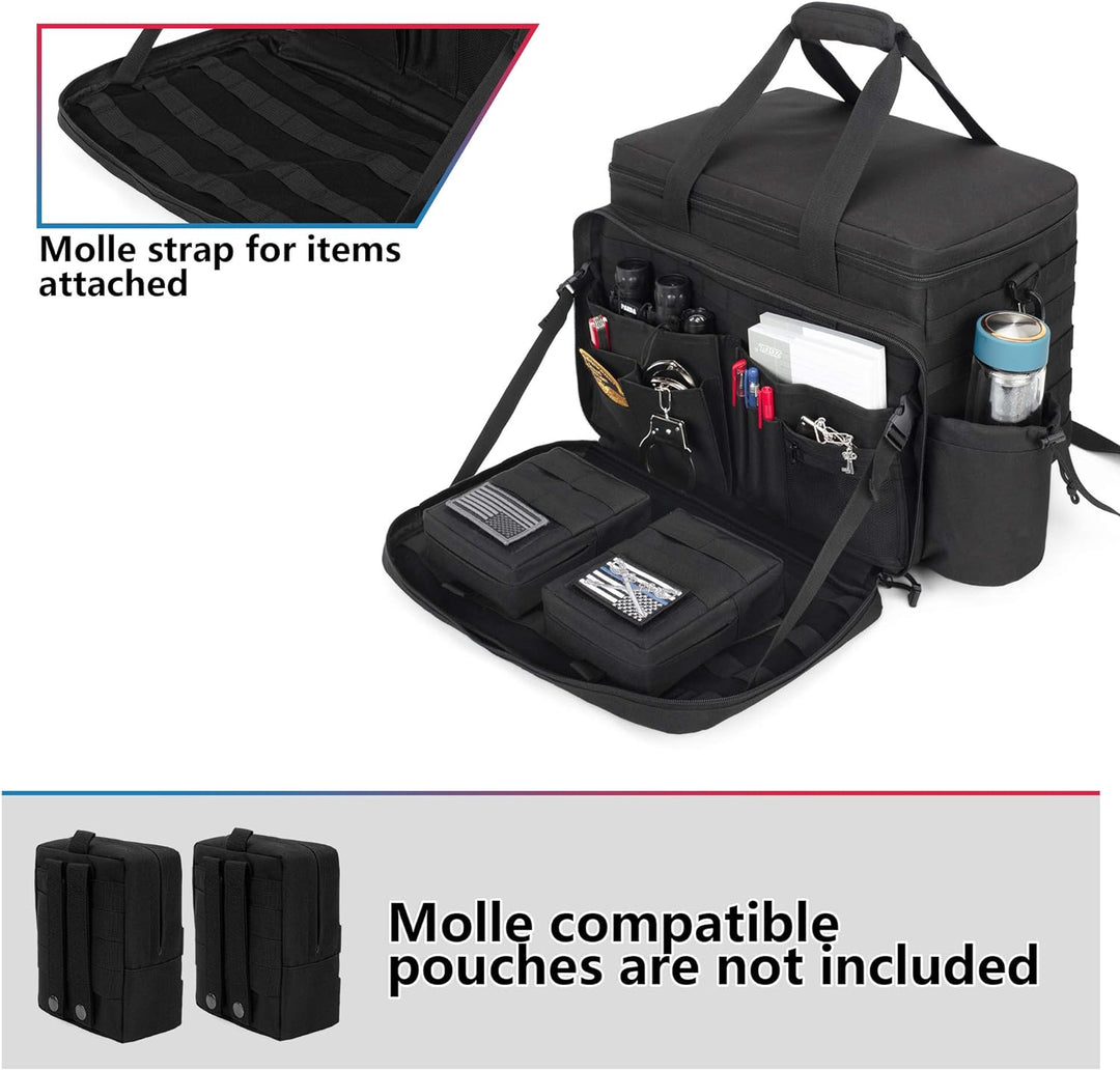 Trunab Polizei Tasche Taktische Tasche Range Bag, Molle Organizer Auto-Vordersitz-Organizer Passend