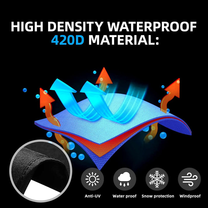 MRWiZMS Schaukelliege Abdeckung 2 Personen 160×190×180cm, 420D Sonnenliege 2 Personen Doppelliege Ou