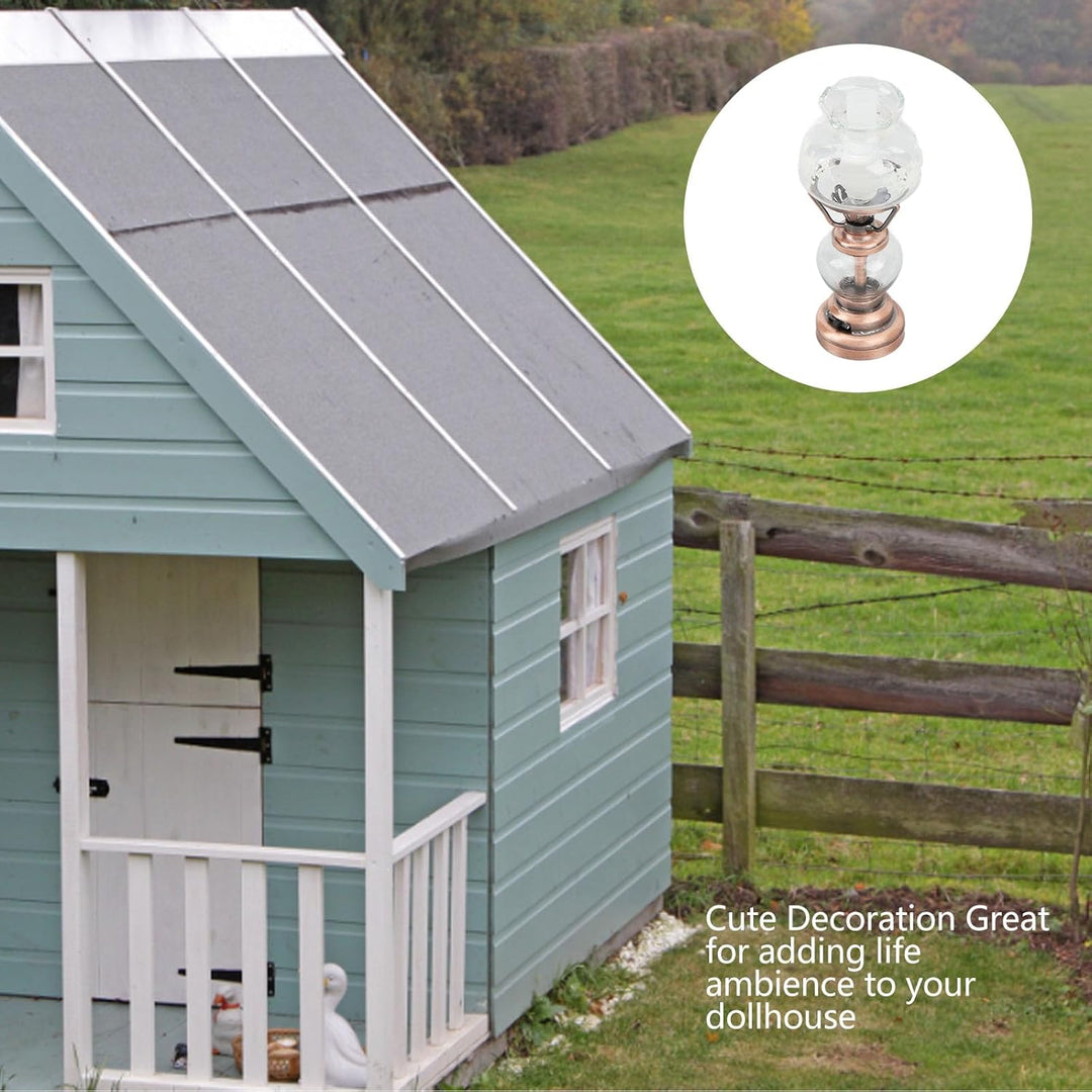 Gugxiom Puppenhaus-Miniaturlampe Im Massstab 1:12, Puppenhaus-Lichter aus Glas mit 120-mAh-Akku, Vin