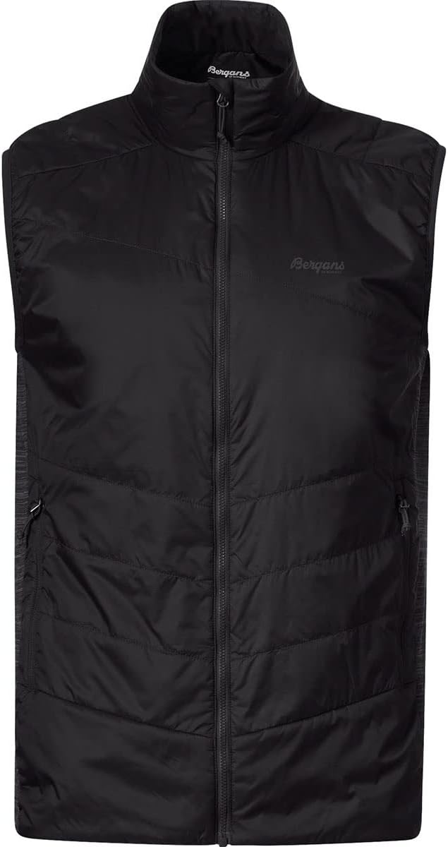 Bergans Herren Rabot Insulated Hybrid Weste, black-solid charcoal, XXL