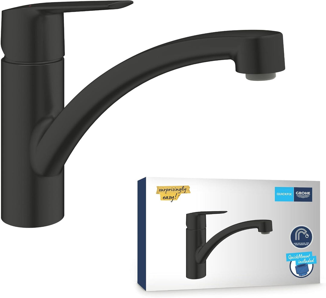 GROHE Start - Einhand-Spültischbatterie (Schwenkbereich 140°, mit Temperaturbegrenzer, einstellbare