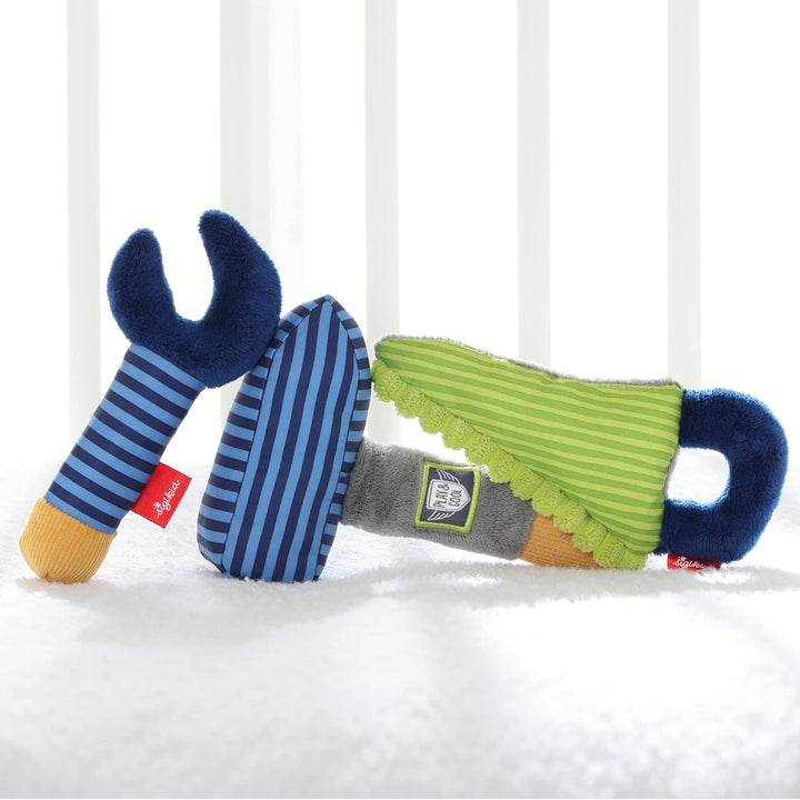 SIGIKID 41676 Greifling Werkzeug Set Play & Cool Mädchen und Jungen Babyspielzeug empfohlen ab Gebur