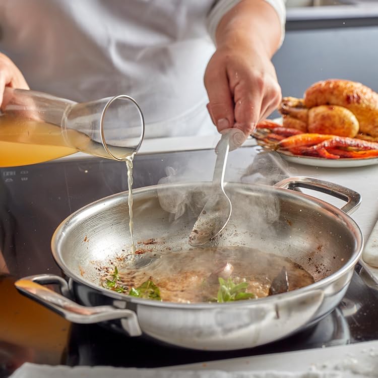 demeyere Multifunction 7 28 cm steel frying pan with 2 handles