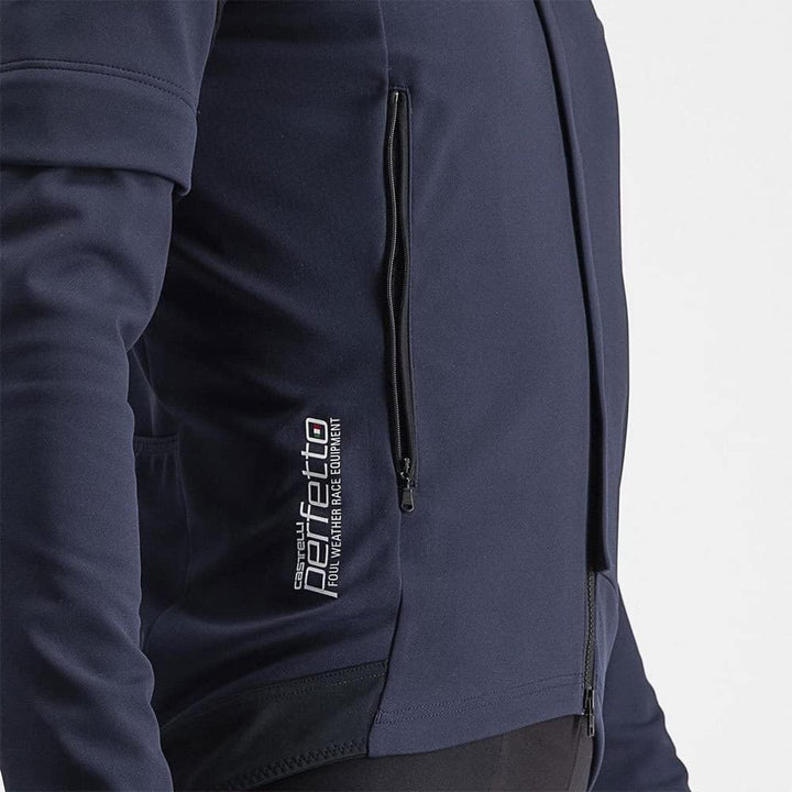 CASTELLI Herren Perfetto Ros 2 Convertible Jac Jacket XXL Belgisches Blau/Silbergrau, XXL Belgisches
